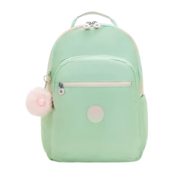 Motxilla 44x35x20 Rosa/Vert Green Metallic Kipling Seoul Lap