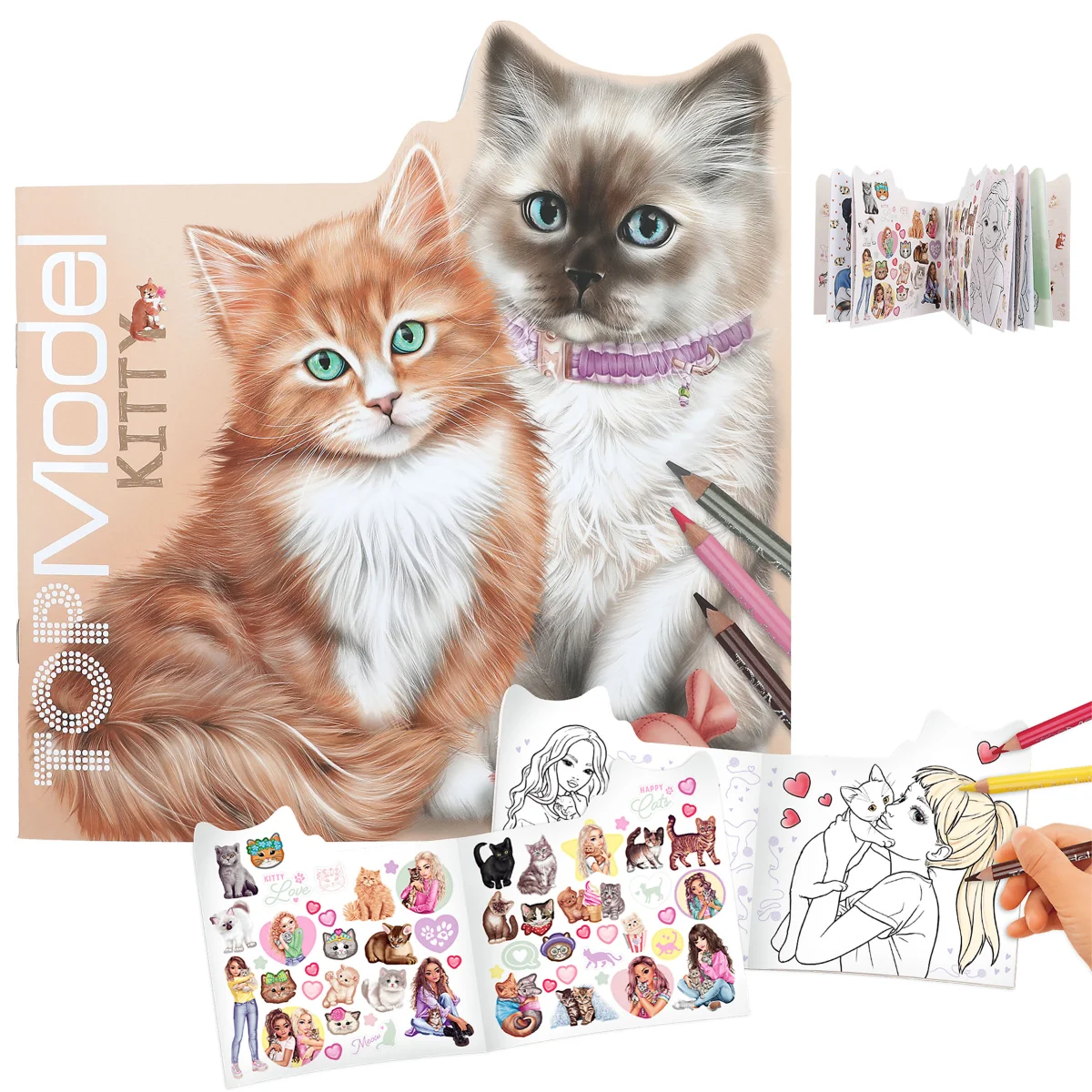 Llibre per pintar gats Kitty and Doggy TOPModel 12713