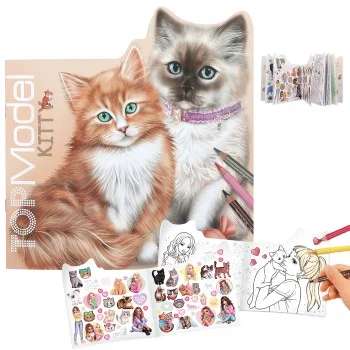 Llibre per pintar gats Kitty and Doggy TOPModel 12713