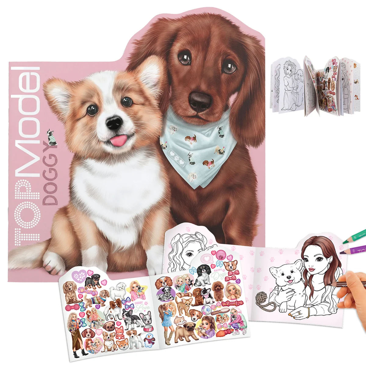 Llibre per pintar gossos Kitty and Doggy TOPModel 12714