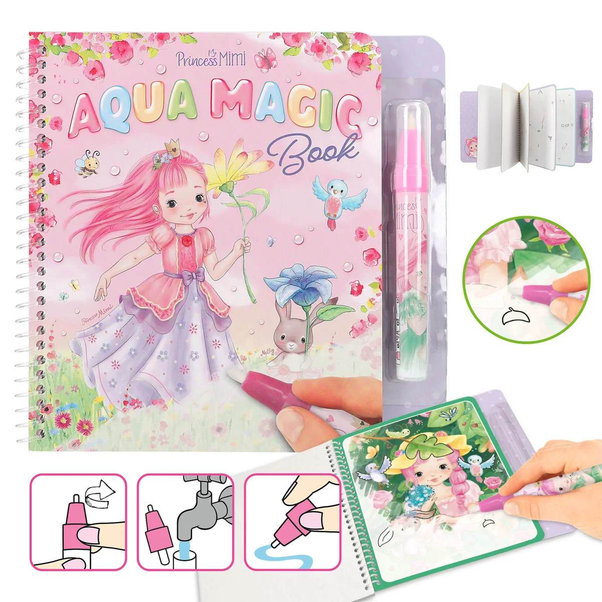 Llibre per pintar i esborrar amb aigua 12946 Princess Mimi