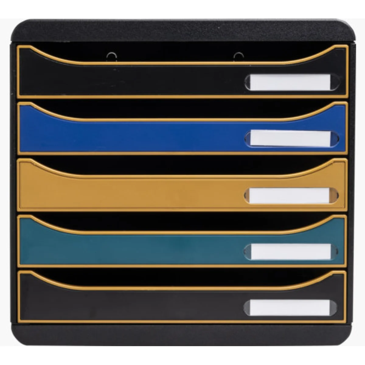 Mòdul 5 calaixos negre frontal colors Neo Deco 309505D Exacompta