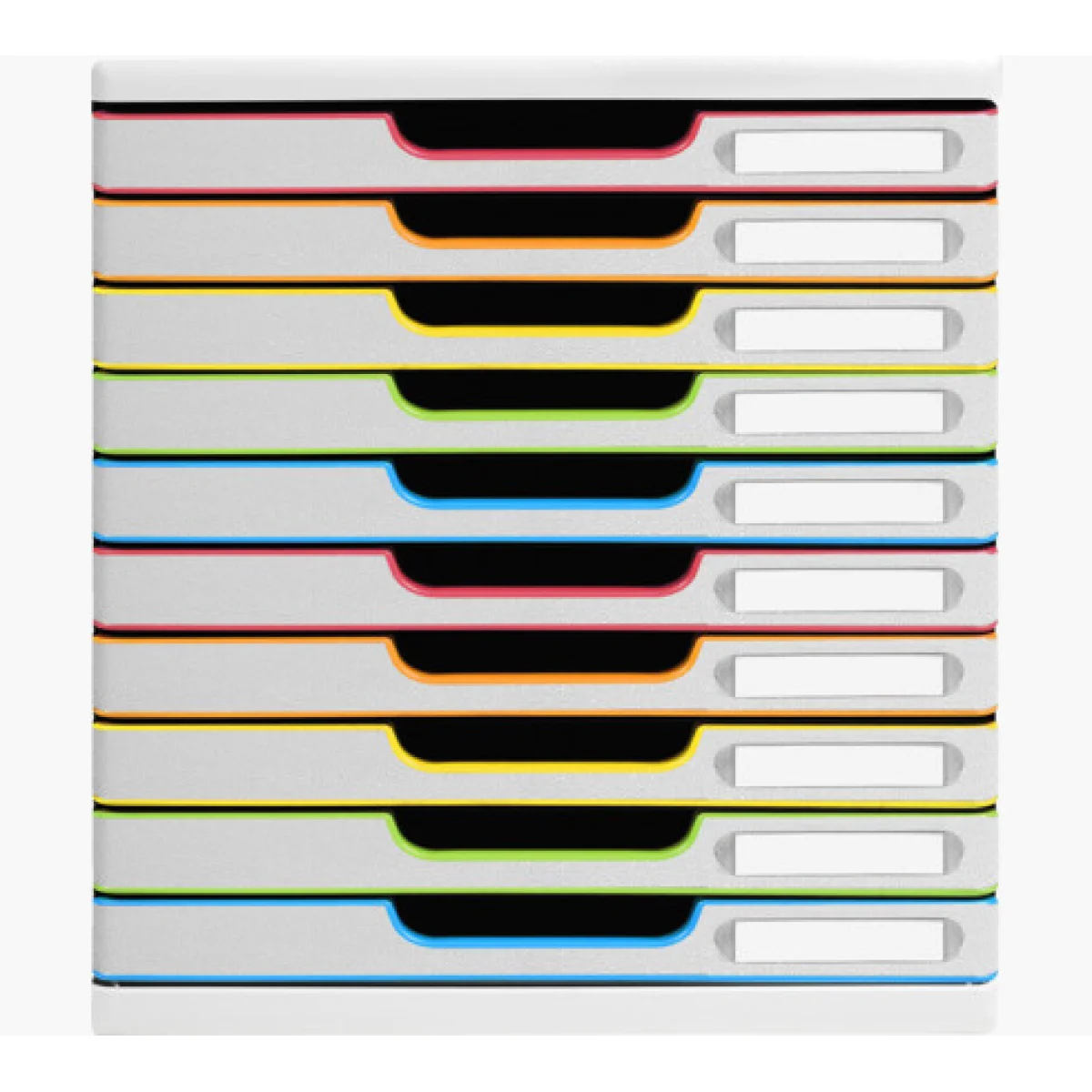 Mòdul 10 calaixos blanc frontal colors Office 302913D Exacompta