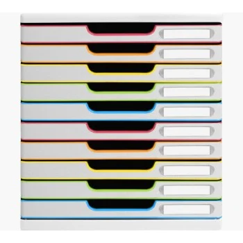 Mòdul 10 calaixos blanc frontal colors Office 302913D Exacompta