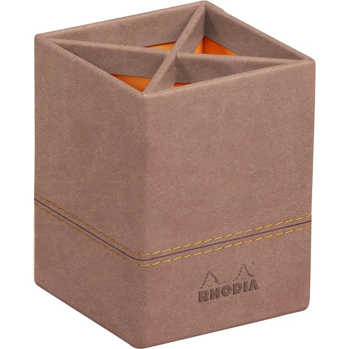 Porta llapis cuadrat Taupe Rhodia 318814C