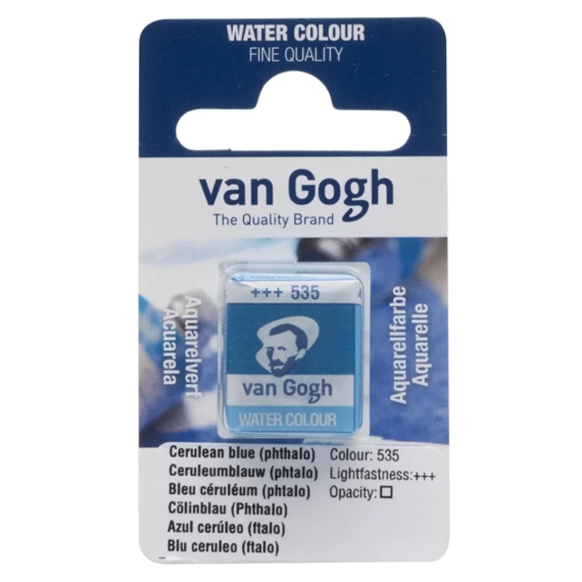Aquarel.la Blau Cerúleo Ftalo 535 Van Gogh 10ml Talens 20865351