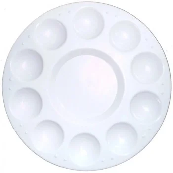 Paleta de plàstic per a barreja rodona 17 cm 11 pouets Talens 90612547
