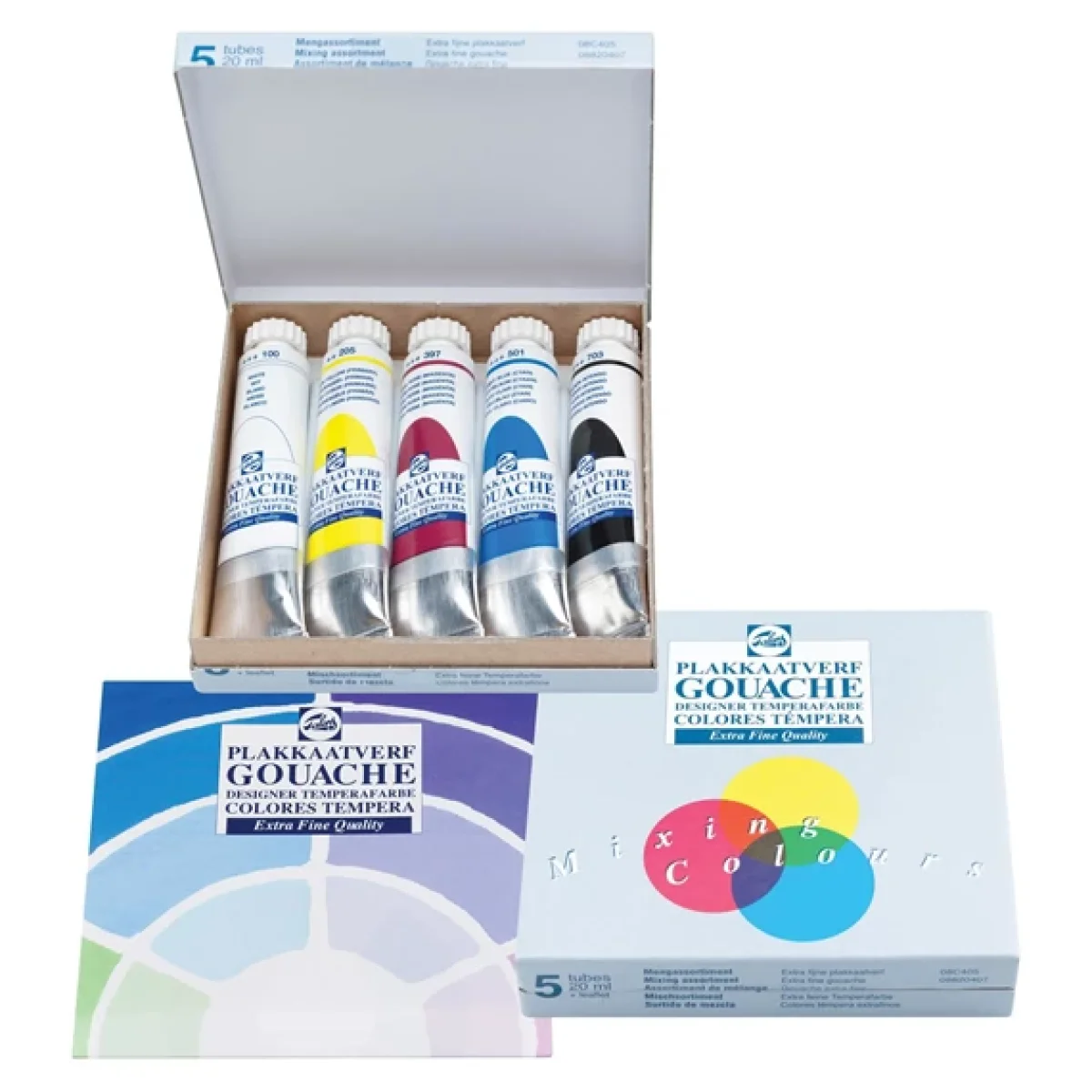 Set de mezcla de témperas extrafinas 5 x 20 ml Talens 08820415
