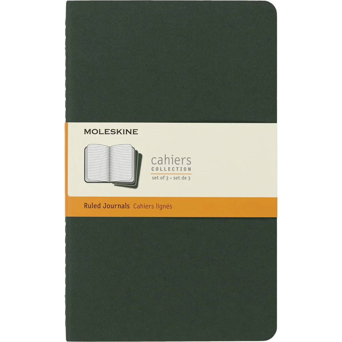 Llibreta 13x21 verd mirtillo ratlla L Moleskine CH016K15 -paquet 3- 