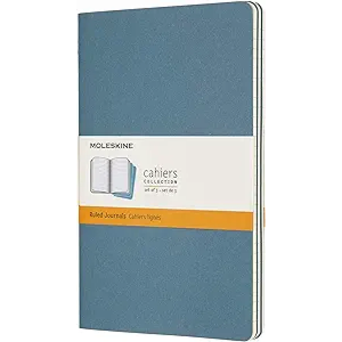 Llibreta 13x21 blau elèctric ratlla L Moleskine CH016B44 -paquet 3- 