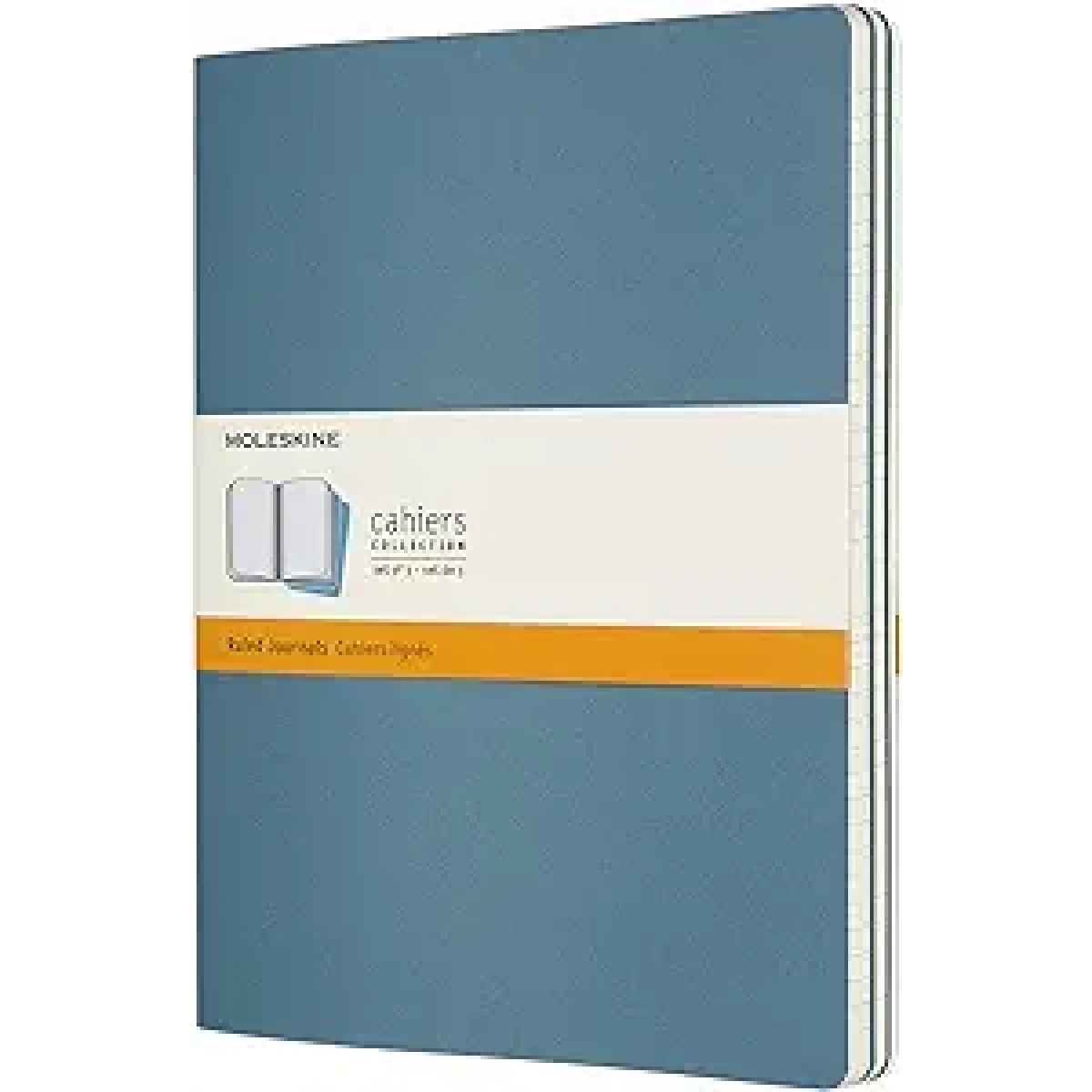 Llibreta 19x25 blau elèctric ratlla XL Moleskine CH021B44 -paquet 3- 