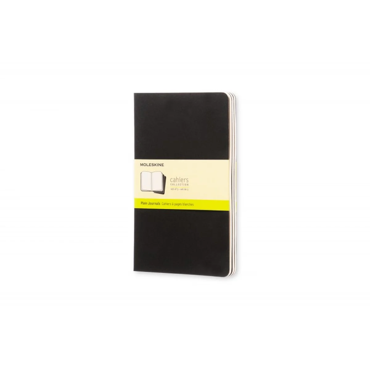 Llibreta 13x21 negre llis L Moleskine QP318 -paquet 3-
