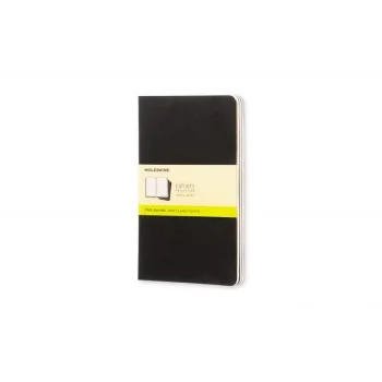 Llibreta 13x21 negre llis L Moleskine QP318 -paquet 3-