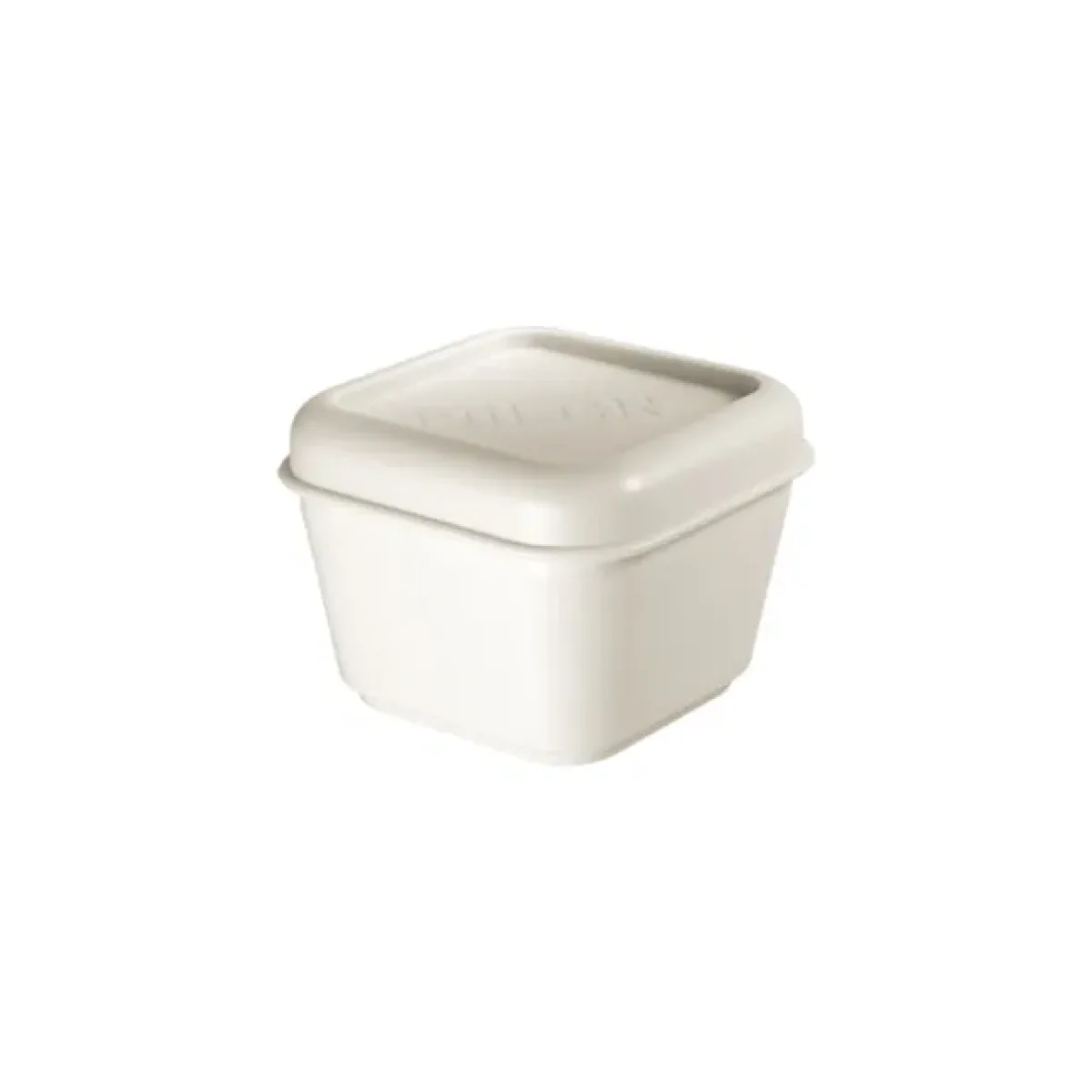 Recipient per a aliments quadrat blanc 0.33L Milan serie 1918 085111W