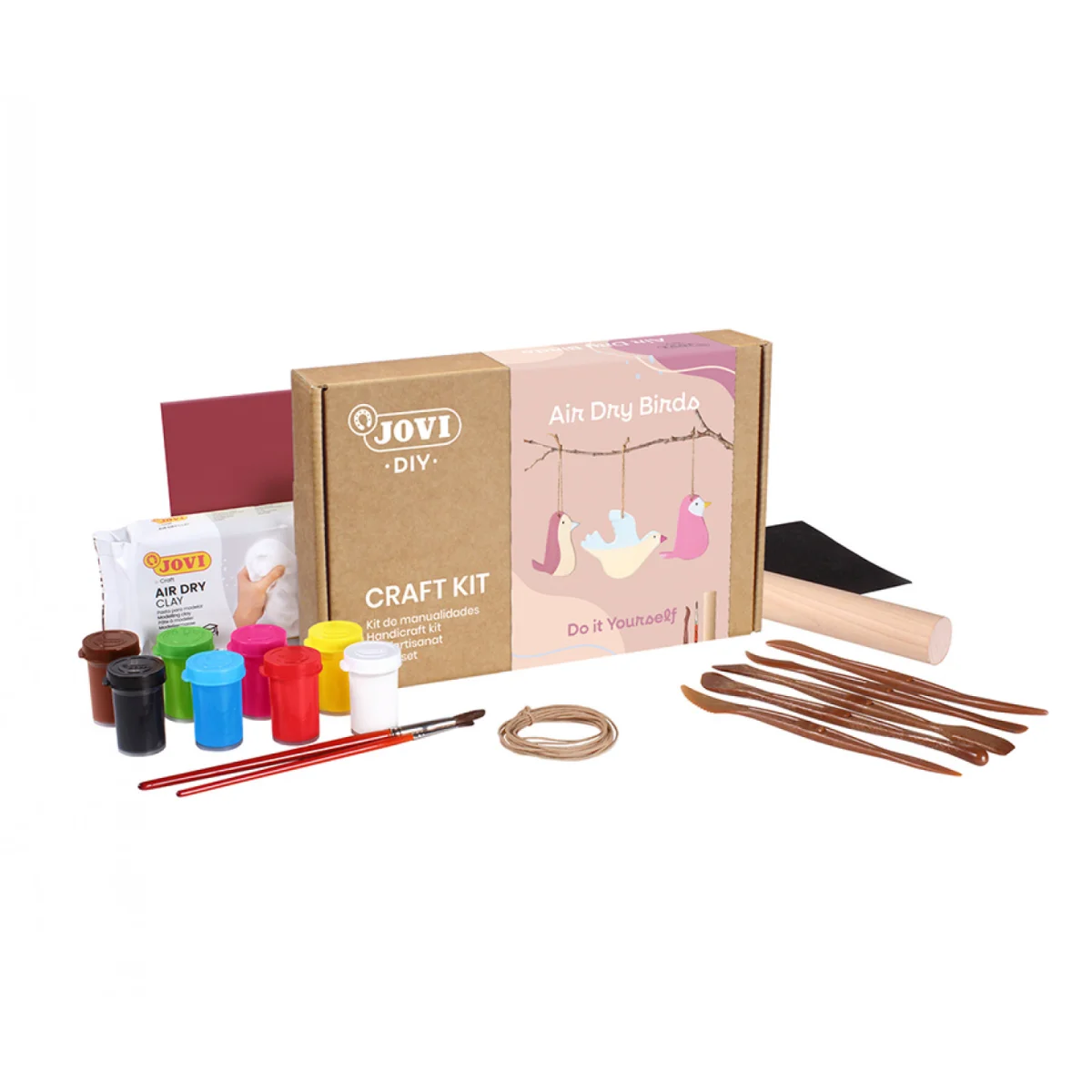 Kit manualitats Jovi Diy Craft Kids Air Dry Birds