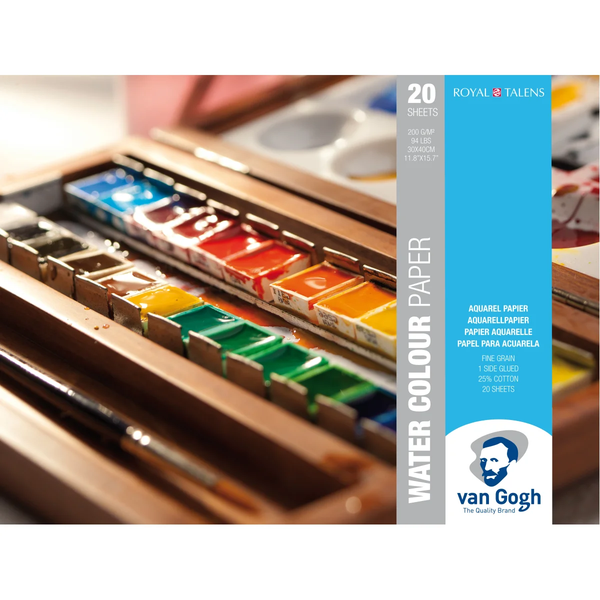 Bloc aquarel·la 30x40 200g Van Gogh -20 fulls- 93174030