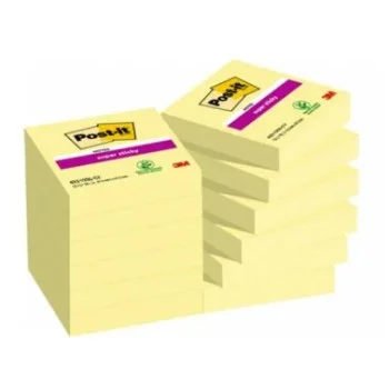 Notes adhesives color groc 47,6x47,6 Post-it -paquet 12- 