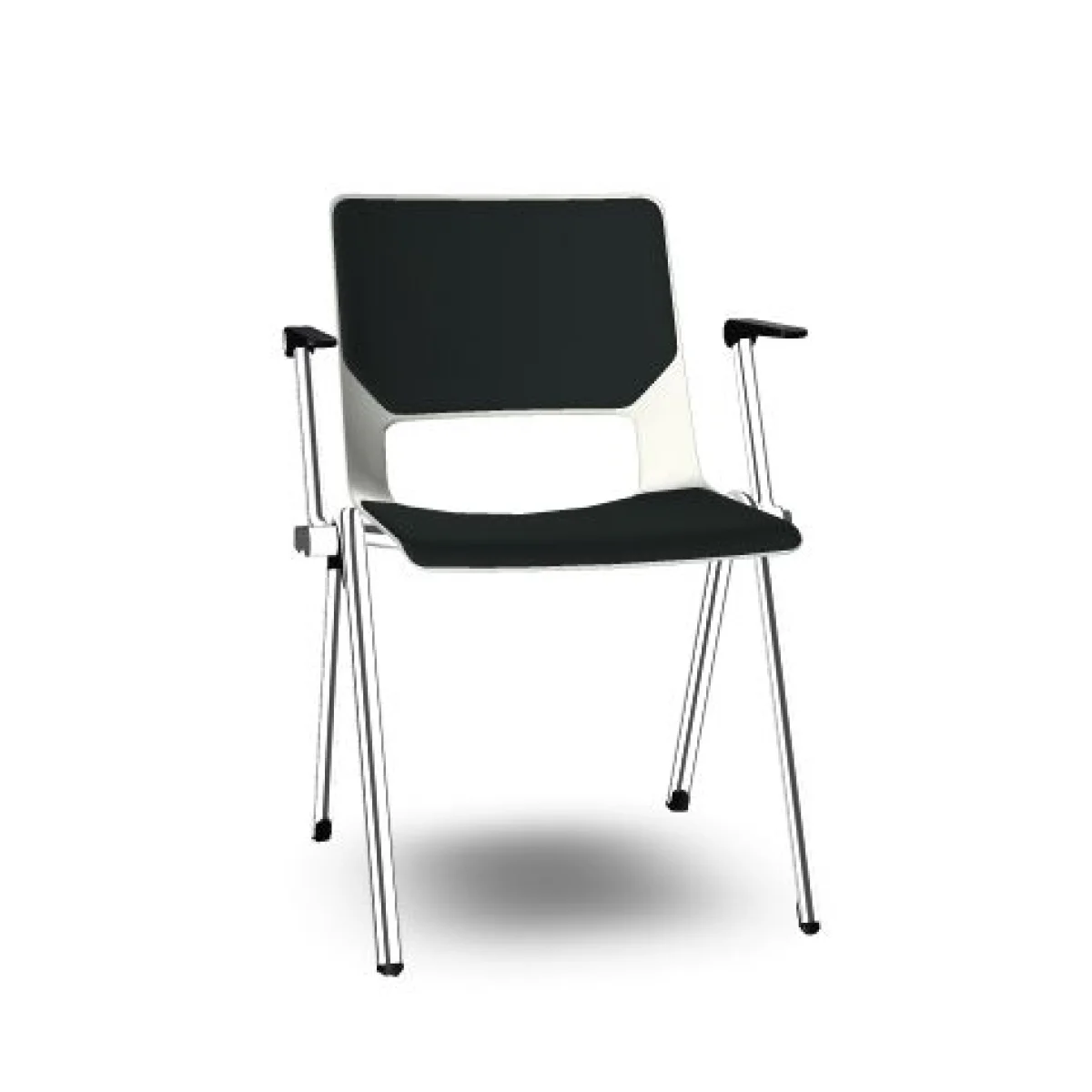 Cadira 4 potes gis clar 10539461 negre VLEGSis3 Interstuhl