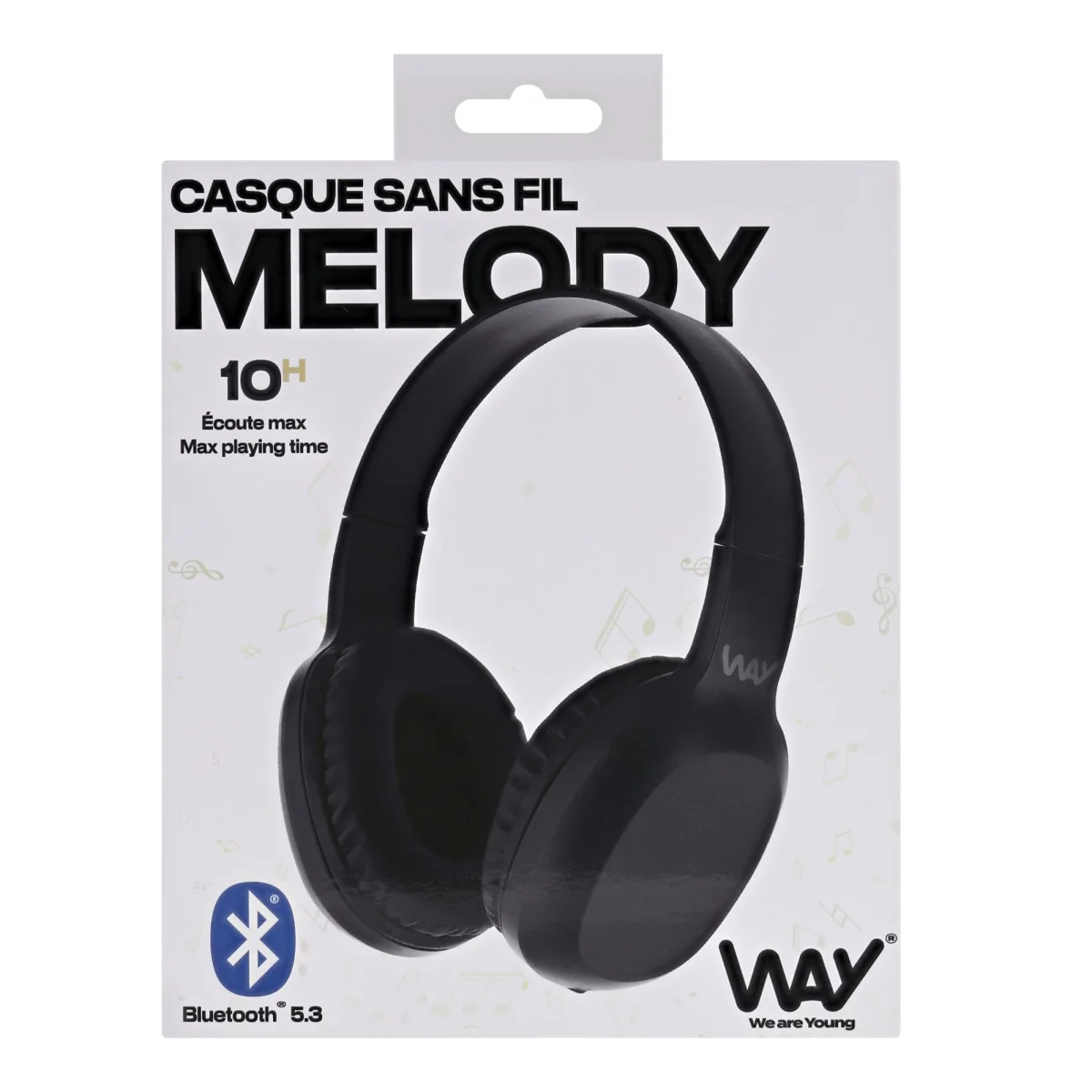 Auriculars Bleutooth Negre Melody Way WCBMELOBK