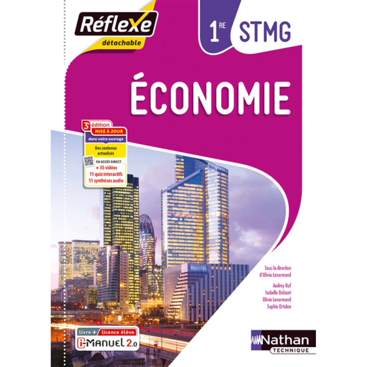Économie 1re STMG, Ed. 2023, Nathan