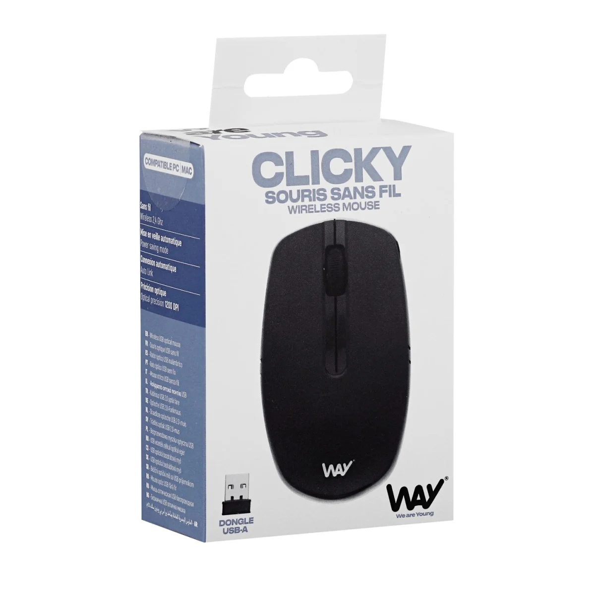 Mouse s/fil negre TNB Way WMS2UW
