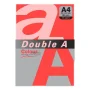 Paper Din A4 80g vermell Double A  003212 -paquet 25 fulls-