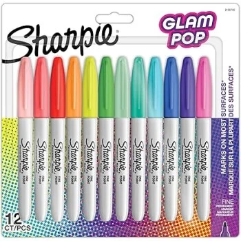 Retolador colors punta fina Glam Pop Sharpie 2198780 -p 12-