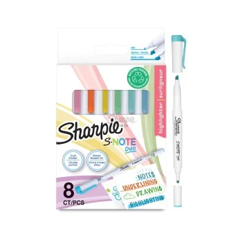 Retolador colors pastel doble punta S.Note Duo Sharpie 2182116 -8 p-