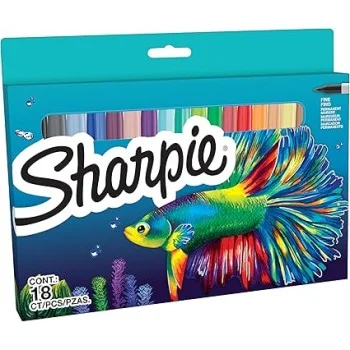 Retolador permanet colors punta fina Sharpie 2201230-p 18-