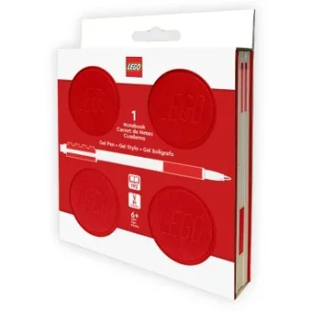 Quadern amb boligraf de gel vermell Lego 53564