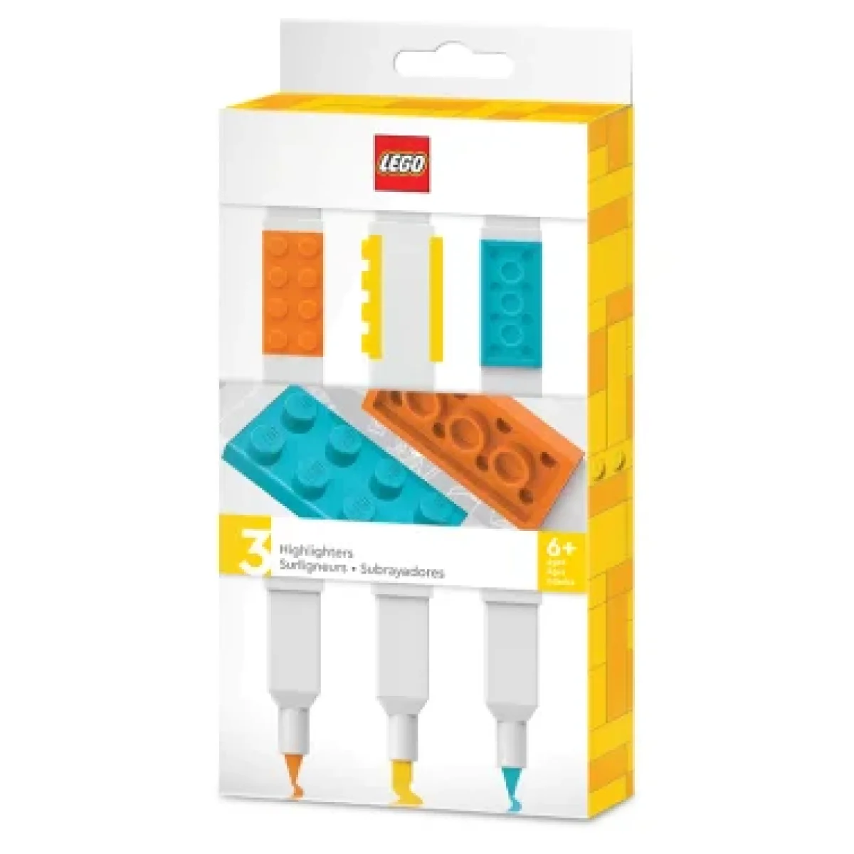 Estoig de 3 retoladors colors 2x4 Lego 51685
