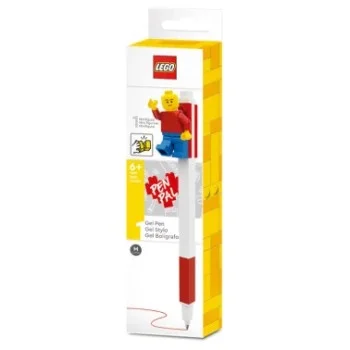 Bolígraf tinta gel 0.7 mm vermell mini figura 1x4 Lego 52602