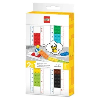 Regla plàstic 15-30 cm amb mini figura Lego 52558