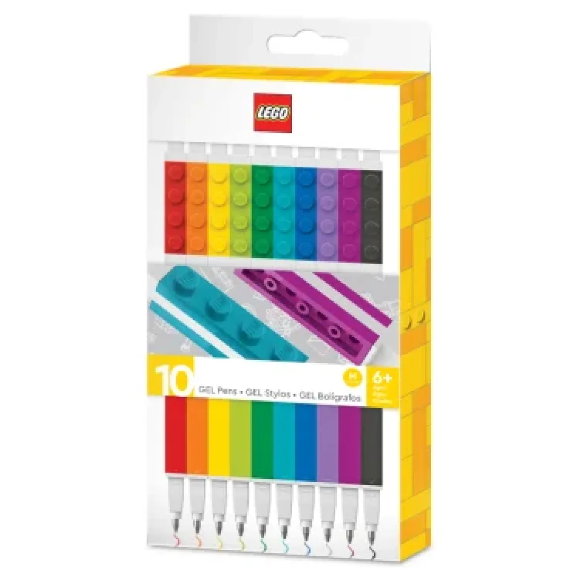 Bolígraf tinta gel colors assortits 1x4 Lego -pack 10- 53100
