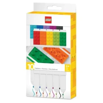 Estoig de 10 retoladors colors 2x4 Lego 53101