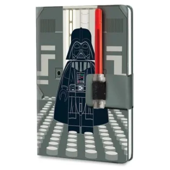 Quadern A5 amb bolígraf de llum Darth Vader Lego 53492