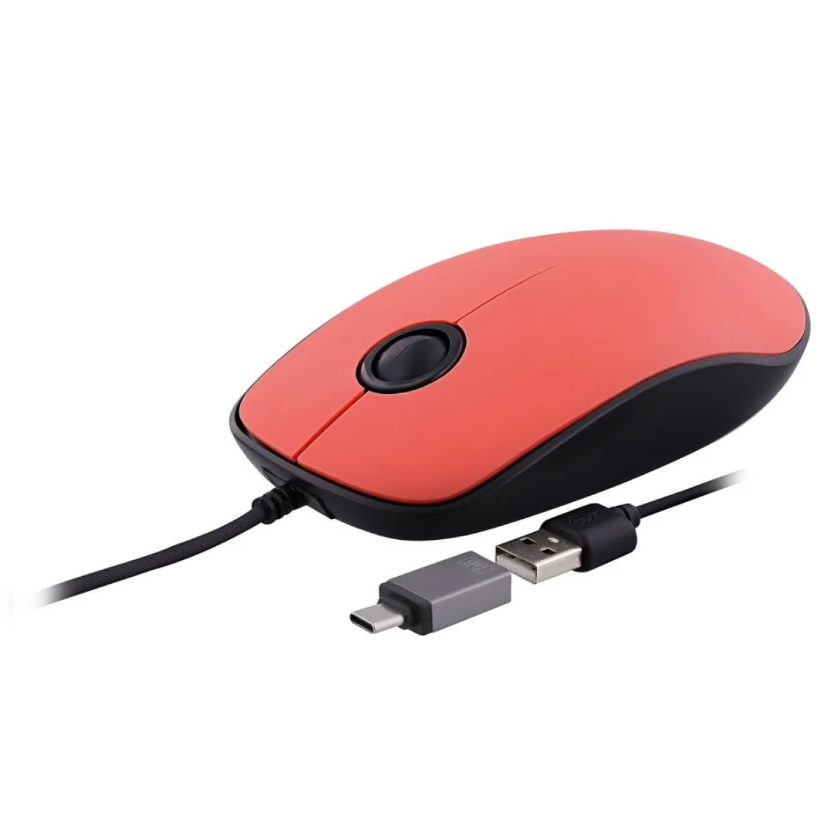 Mouse a/fil USB-A & USC-C Vermell TBN Sunset MUSUNSETRD