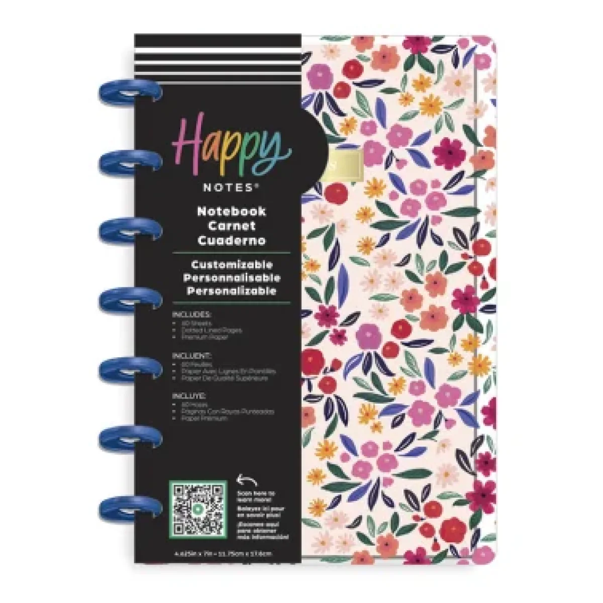 Bloc notes mini 60 fulls Happy Planner Poppies ND0006M014