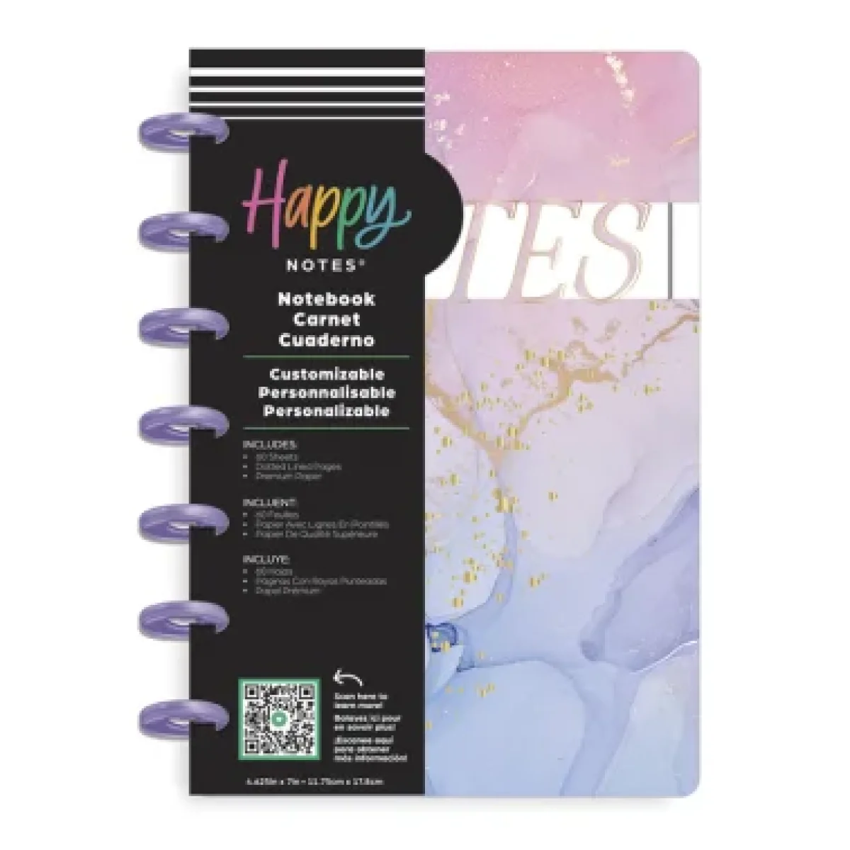 Bloc notes mini 60 fulls Happy Planner Ethereal ND0006M019