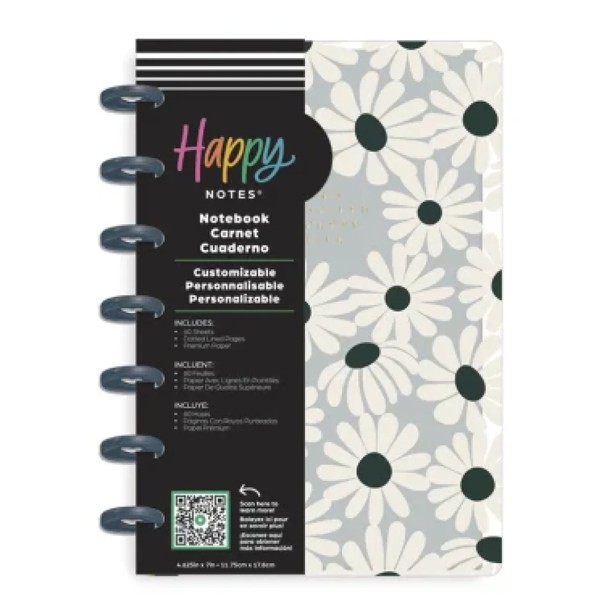Bloc notes mini 60 fulls Happy Planner Green Garden ND0006M015