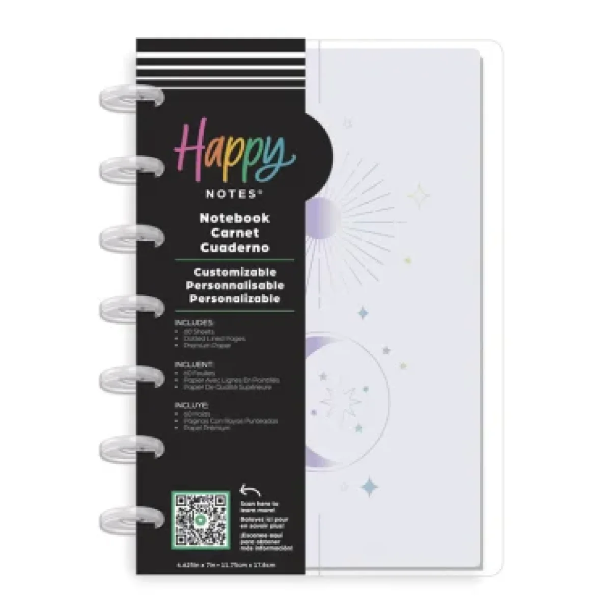 Bloc notes mini 60 fulls Happy Planner Sun&Stars ND0006M017