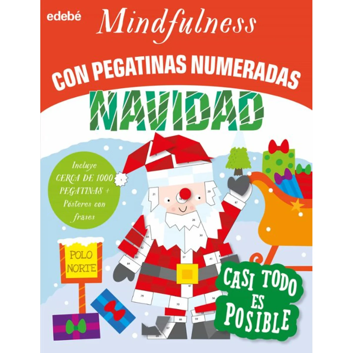 Mindfulness con pegatinas numeradas: Navidad, Edebé