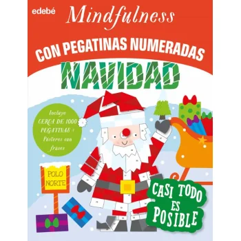 Mindfulness con pegatinas numeradas: Navidad, Edebé