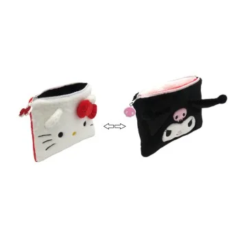 Necesser peluix reversible Hello Kitty-Kuromi CYP NC37-01HK