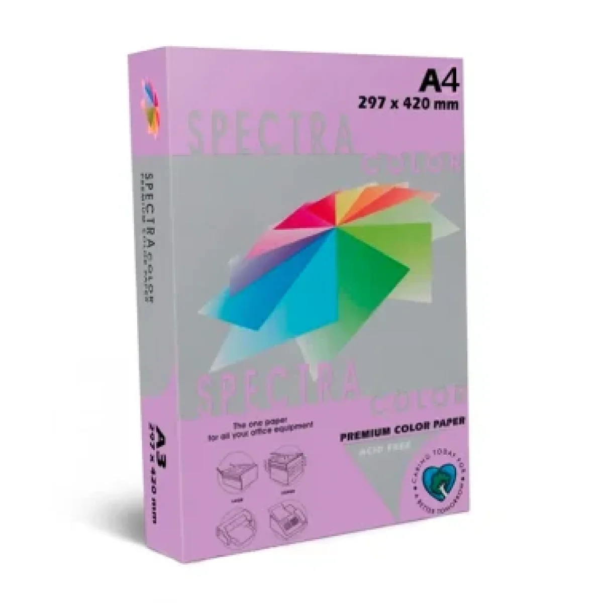 Paper Din A4 80g violeta Spectra -resma- 003199