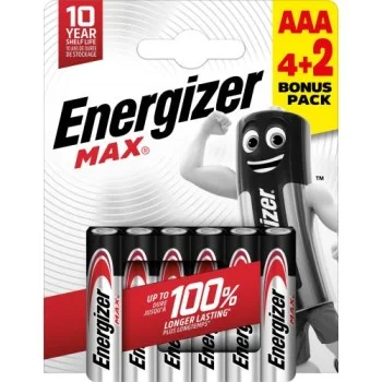 Pila LR03 (AAA) Energizer Max -paquet 4+2-