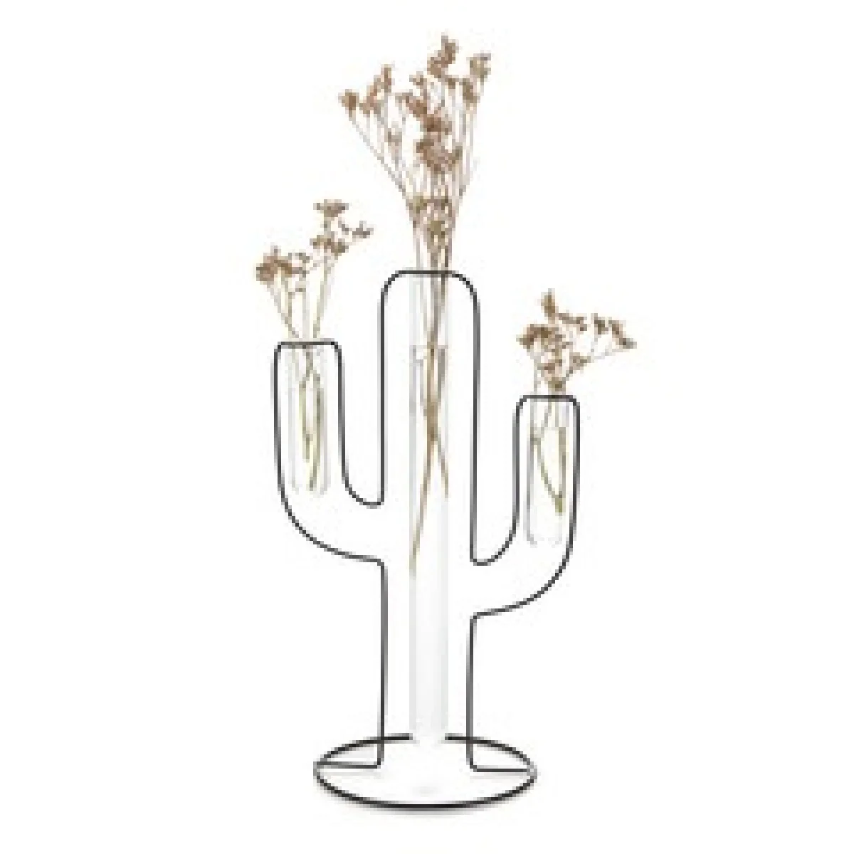 Gerro metal/vidre negre Silhouette Balvi 27582 