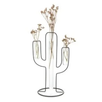 Gerro metal/vidre negre Silhouette Balvi 27582 