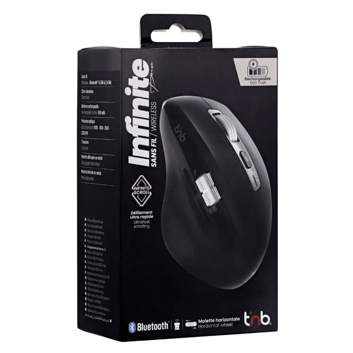 Mouse s/fil negre TNB Infinite MWINFINITEPRO