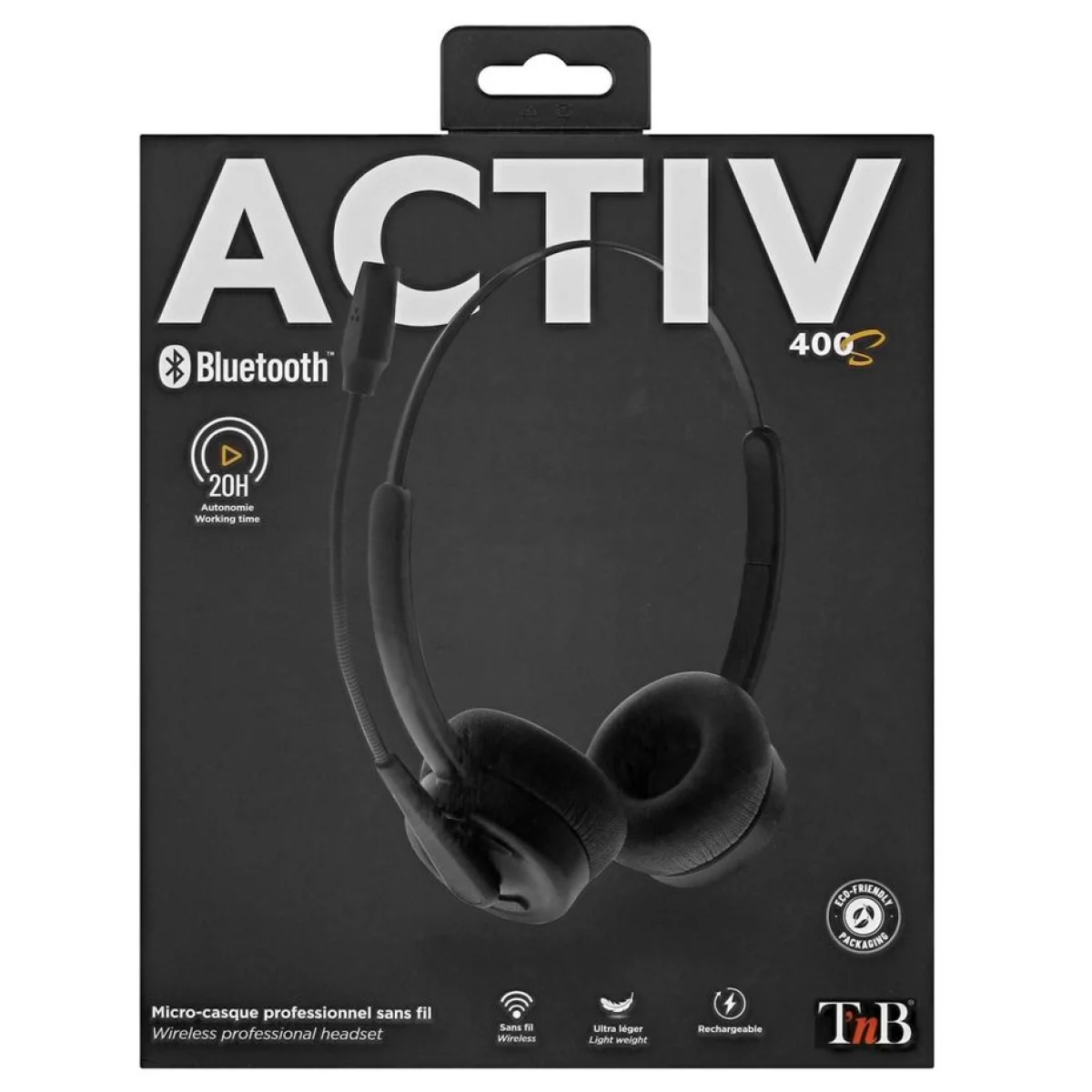 Auriculars Bluetooth negres TNB Activ 400S BLHSTEREOBT